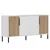 Hanah Home Konzolni sto Zerra, 150x75x36 cm, Belo-hrast boje