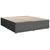 vidaXL Posteljni okvir brez vzmetnice temno siv 200x200 cm blago