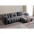 Atelier del Sofa Ugaona garnitura na razvlačenje N-Line Right, 265 x 185 x 95 cm, Tamnosiva
