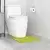 Prostirka protiv klizanja s izrezom za WC Zelena 50 x 50 cm PP