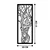 Wallity Zidna dekoracija Vuslat, 20x51 cm, 1.2mm, Crna