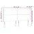 Uzglavlje s ušima smeđesivo 203x16x118/128 cm od tkanine