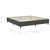 Vidaxl Boxspring postelja temno sivo blago 200x200 cm