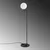 Opviq Podna lampa Luminar-14180, 37x30x140 cm, IP20, Crna