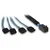 Inter-tech Inter-Tech SFF-8643 na 4x SATA/SAS kabel, plavi, 0.7m, 12 Gbit/s
