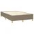 Vidaxl Box spring postelja z vzmetnico LED taupe 120x200 cm blago