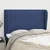 Vidaxl Vzglavje z ušesi modro 147x23x118/128 cm blago