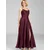 Swing Večerna obleka 5AI13600 Bordo rdeča Regular Fit