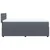 vidaXL Box spring postelja z vzmetnico temno siv 90x190 cm žamet