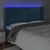 Vidaxl LED posteljno vzglavje temno modro 183x16x118/128 cm žamet