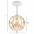 BRILAGI - LED plafonski luster R GLASS 1xE27/60W/230V prečnik 18 cm bela/dimljeno bež