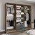 Hanah Home Garderober Yaman Luna-Fel 1600-65, 180x190x45 cm, Sivi
