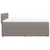 Vidaxl Box spring postelja z vzmetnico taupe 140x190 cm blago