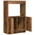 Visoka komoda boja staro drvo 63x33x100 cm konstruirano drvo