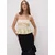 Reserved - Satenski top s peplum porubom