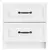 Noćni ormar 2 pcs Bijela 43 x 34,5 x 44,5 cm Konstruirano drvo