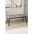 Hanah Home klupa Arwen Bench, 105 cm, siva / crna