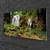 tulup.si Steklena slika Slap river forest narava 100x50 cm 4 obešalnika