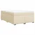 Vidaxl Box spring postelja z vzmetnico krem 140x190 cm blago