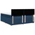 Vidaxl Box spring postelja z vzmetnico modra 180x200 cm blago