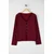 Trendyol Curve Ženska bluza Tbbaw26Af00068, Bordo