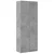 Visoka komoda siva betona 70x35x180 cm od konstruiranog drva