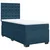 Box spring krevet s madracem plavi 100x200 cm baršunasti
