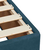 Krevet box spring s madracem plavi 160 x 200 cm baršunasti