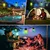 LED RGB solarna dekorativna girlanda 15xLED/18 funkcija USB 6 m IP44 crna