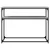 Konzolni stol siva boja hrasta 100x35,5x75 cm konstruirano drvo