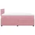 Vidaxl Box spring postelja z vzmetnico roza 120x190 cm žamet