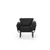 Atelier del Sofa Fotelja Nitta 95x85x70cm Crna