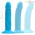 Intense Phoebe Realistic Vibrator with Suction Cup & Remote Control Blue