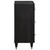 Kreveta s ladicama 2 pcs Crna 60 x 33 x 75 cm Čvrsto drvo manga