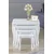 Hanah Home set od 4 umetnutih stočića Roma Avangart, beli