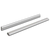 Cijev za ormar 2 pcs Srebrno 371,5 x 15 x 29 mm