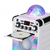 auna Rockstar LED, karaoke sustav, CD player, bluetooth, USB, AUX, 2 x 6.3 mm, bijela