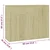 Vidaxl Komoda sonoma hrast 88x30x70 cm iverna plošča