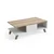 Hanah Home Klub sto Sumer O2040 90x35,6x54cm Hrast-Beli