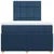 vidaXL vidaXL Box spring postelja z vzmetnico modra 120x190 cm blago, (21307806)