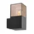 RABALUX Loanda Spoljna zidna lampa, IP54, E27, 60W, Crna