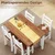 Homestar Jedilna miza komplet 1 miza 4 stoli 108x65x75 cm rjava bela