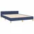 Vidaxl Posteljni okvir brez vzmetnice moder 140x190 cm blago