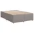 vidaXL Posteljni okvir brez vzmetnice taupe 160x200 cm blago