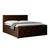 Livetastic BOXSPRING POSTELJA 180 cm  x 200 cm , les, kovina, tekstil rjava