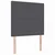 LED Box Spring Krevet Tamno siva i bijela 100 x 200 cm
