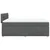 Vidaxl Box spring postelja z vzmetnico temno siva 160x200 cm blago