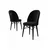 Hanah Home Set 6 trpezarijskih stolica Ritim Crni