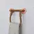 Hanah Home Držač peškira Cop058, 16x18x4 cm, Braon