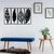 Wallity Zidna dekoracija Safderun, 100x60 cm, 1.2mm, Crna